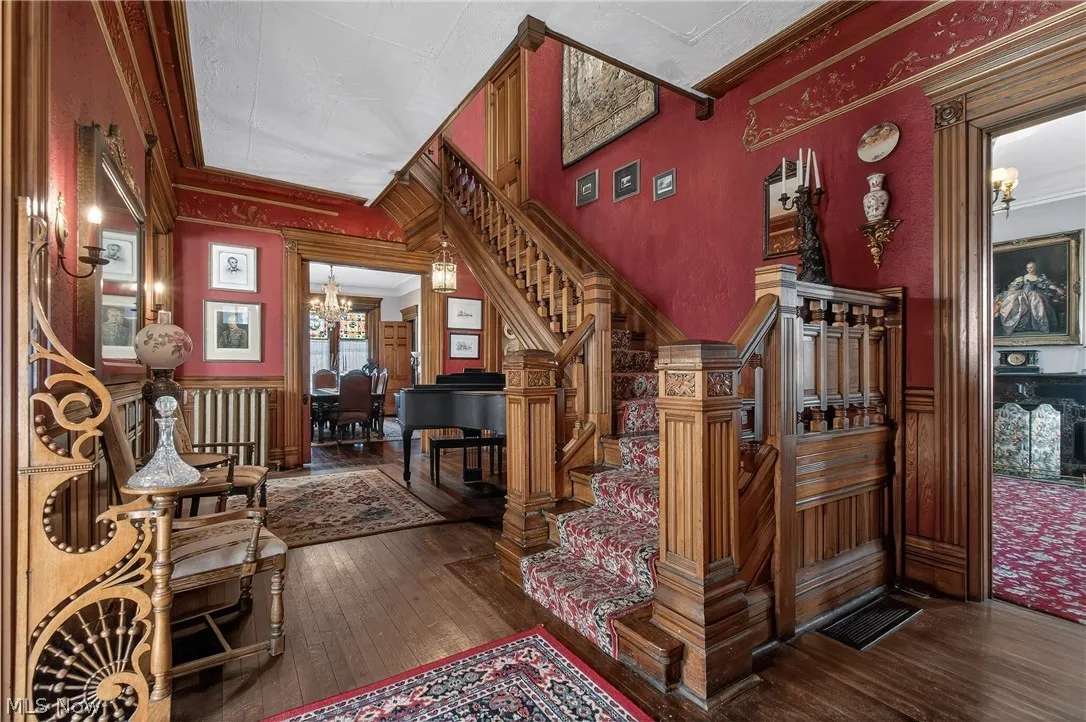 Grand staircase inside the Thomas H. Russell House